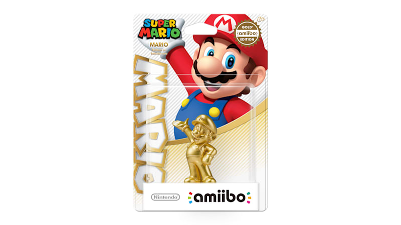 Gold mario 2025 amiibo